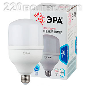 Лампа светодиодная ЭРА LED POWER T120-40W-4000-E27 (диод, колокол, 40Вт, нейтр, E27)