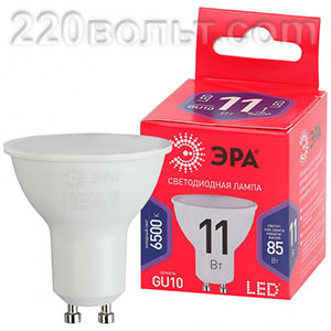 Лампа светодиодная ЭРА R LED MR16-11W-865-GU10 R