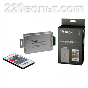 Контроллер для RGB ленты на 12V, пульт. ЭРА RGBcontroller-12-A01-RF