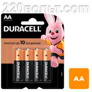 Батарейка DURACELL AA LR6 1,5V